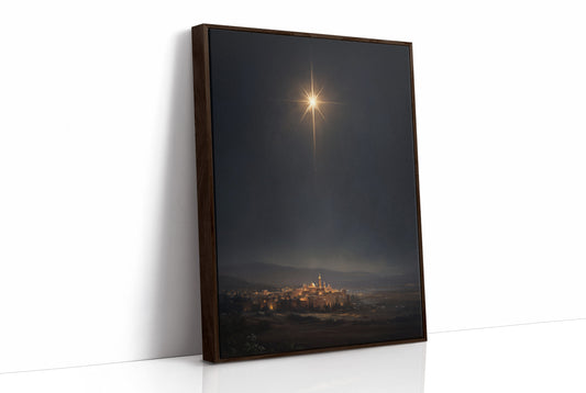 Celestial Beacon Over Ancient City