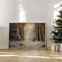 Winter Pines Hold Golden Memories