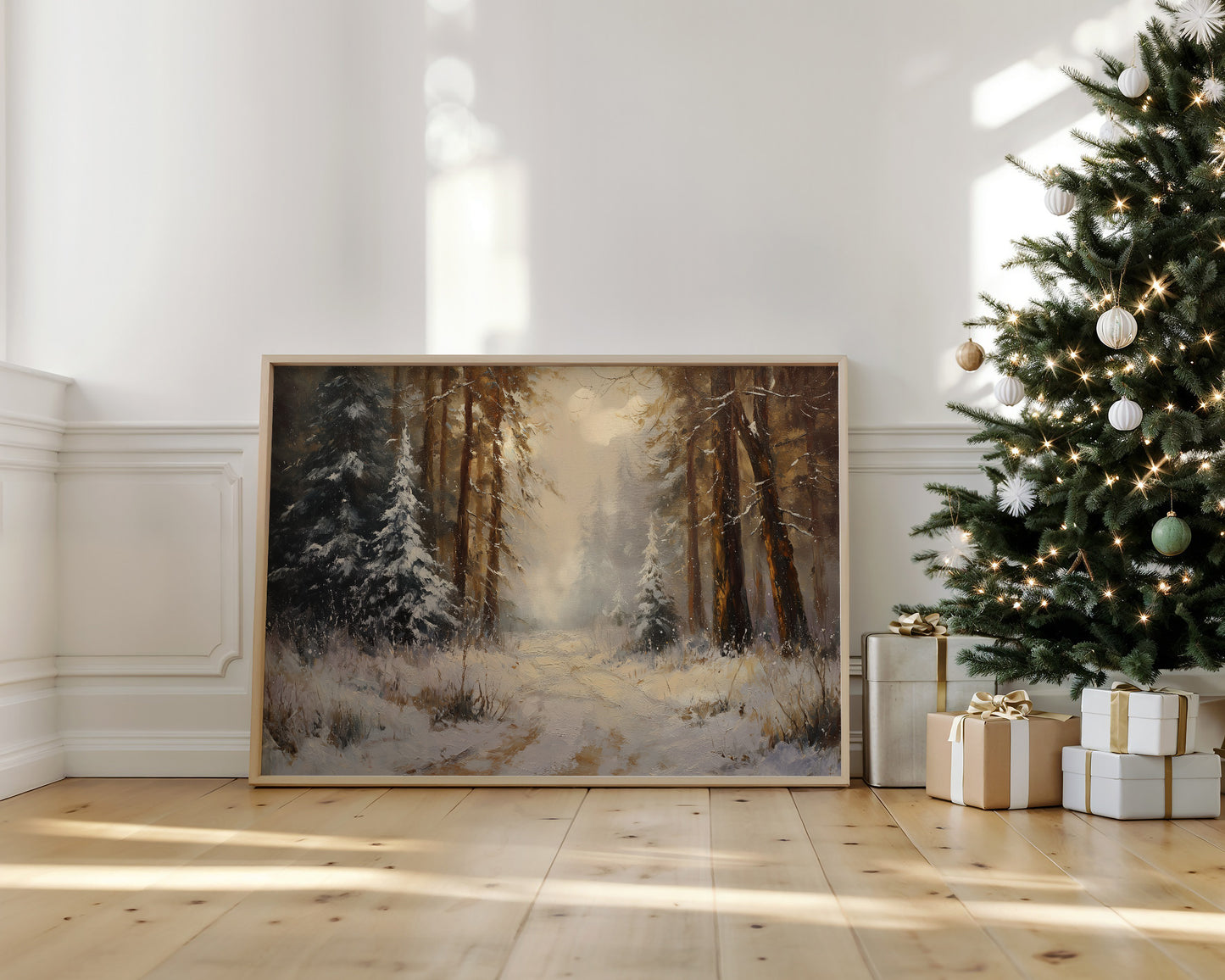 Winter Pines Hold Golden Memories
