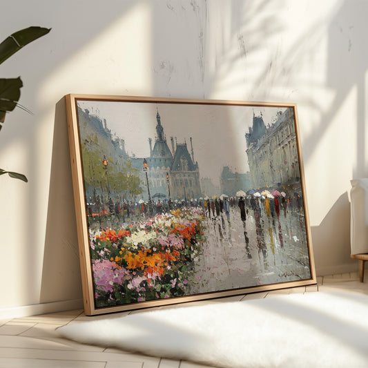 Paris Blooms Through Silver Rain