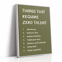 Things That Require Zero Talent, Olive Marker