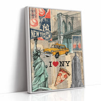 I Love NY: Vintage City Collage