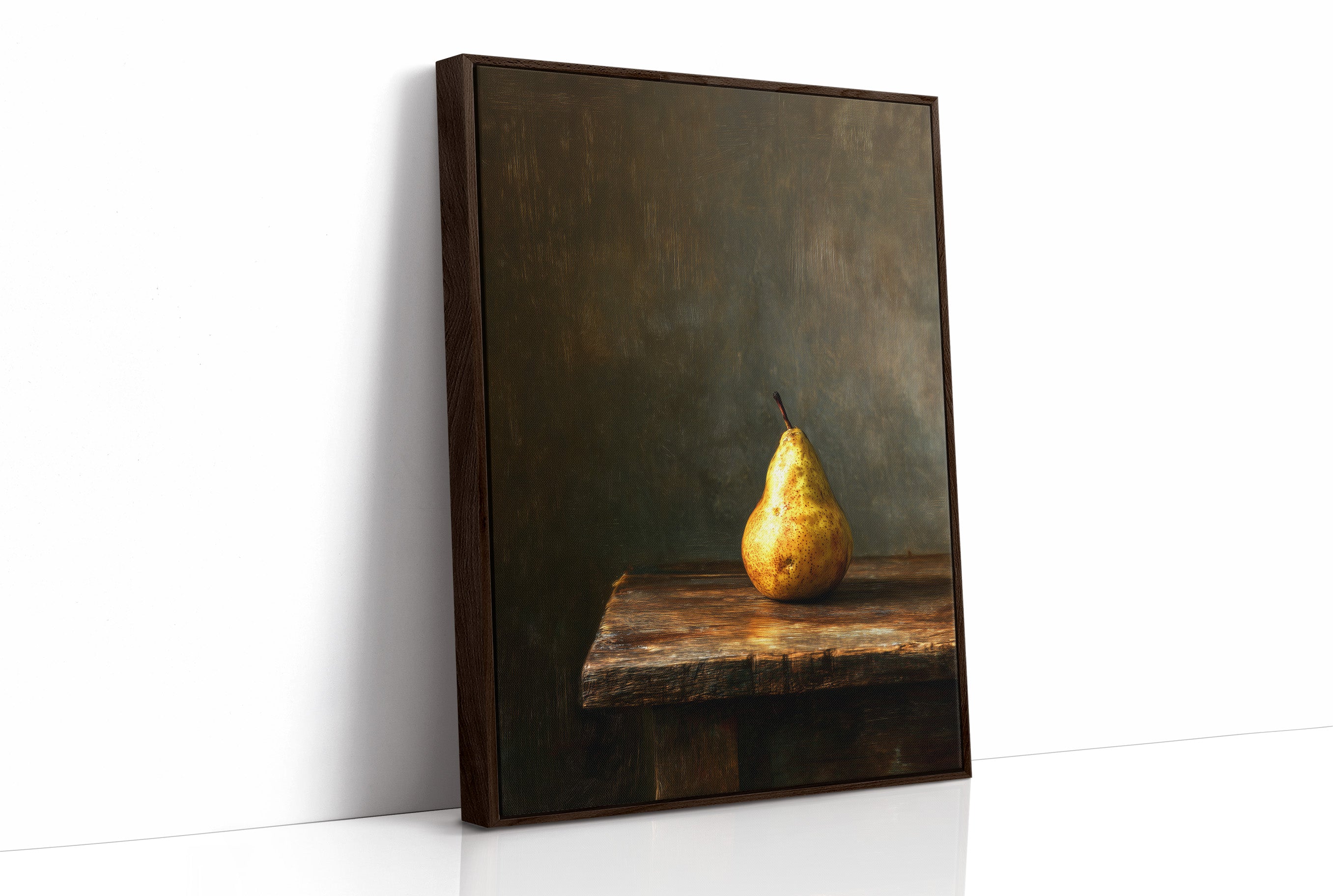 Solitary Pear In Golden Hour