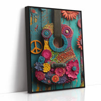Peace and Petals Guitar