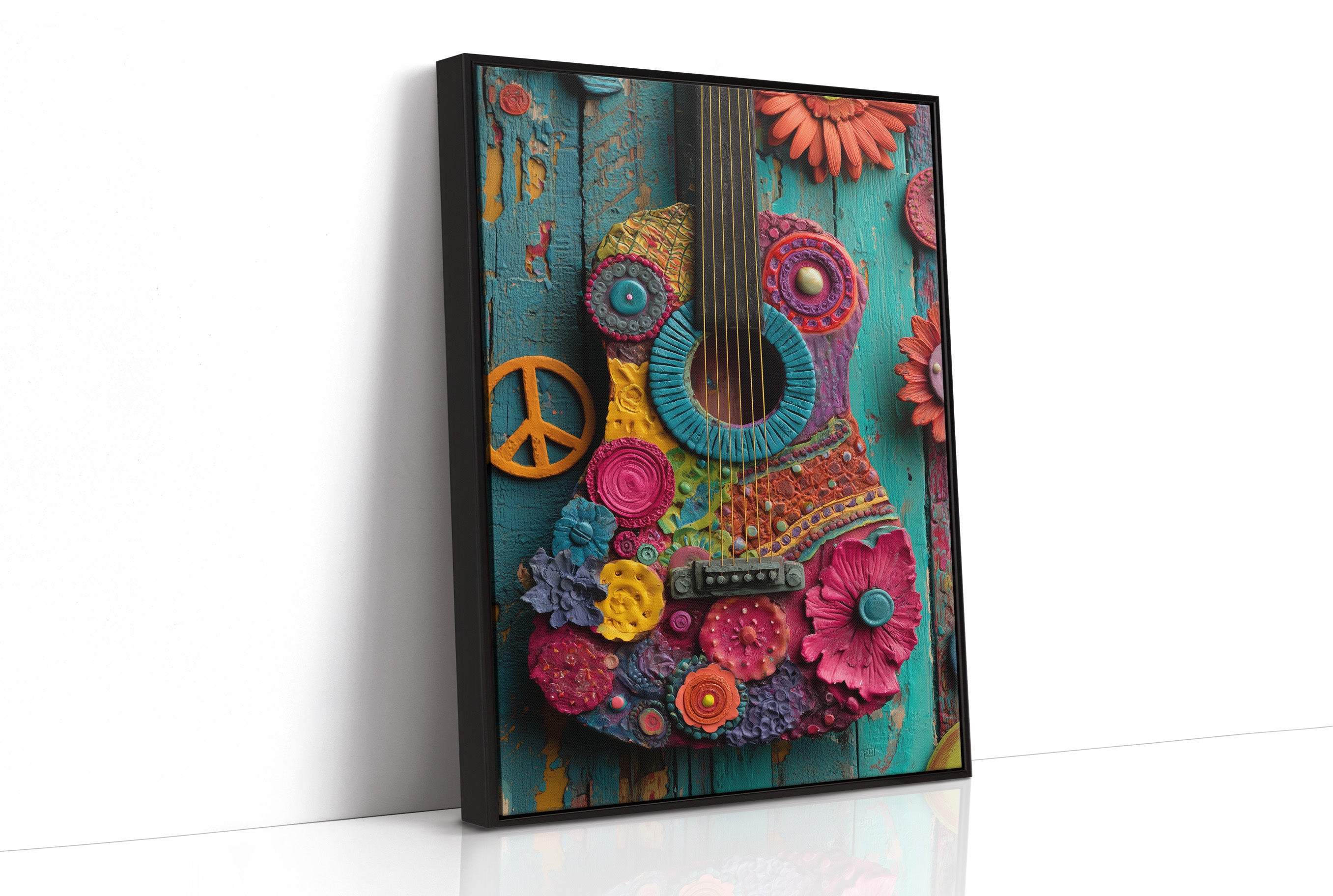 Peace and Petals Guitar