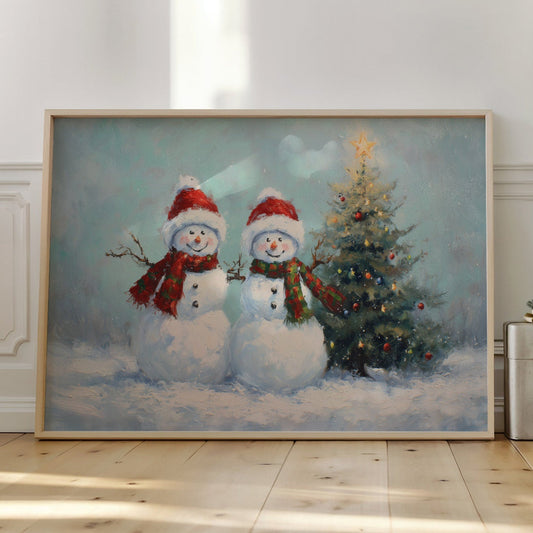 Snow Friends Share Christmas Magic Together