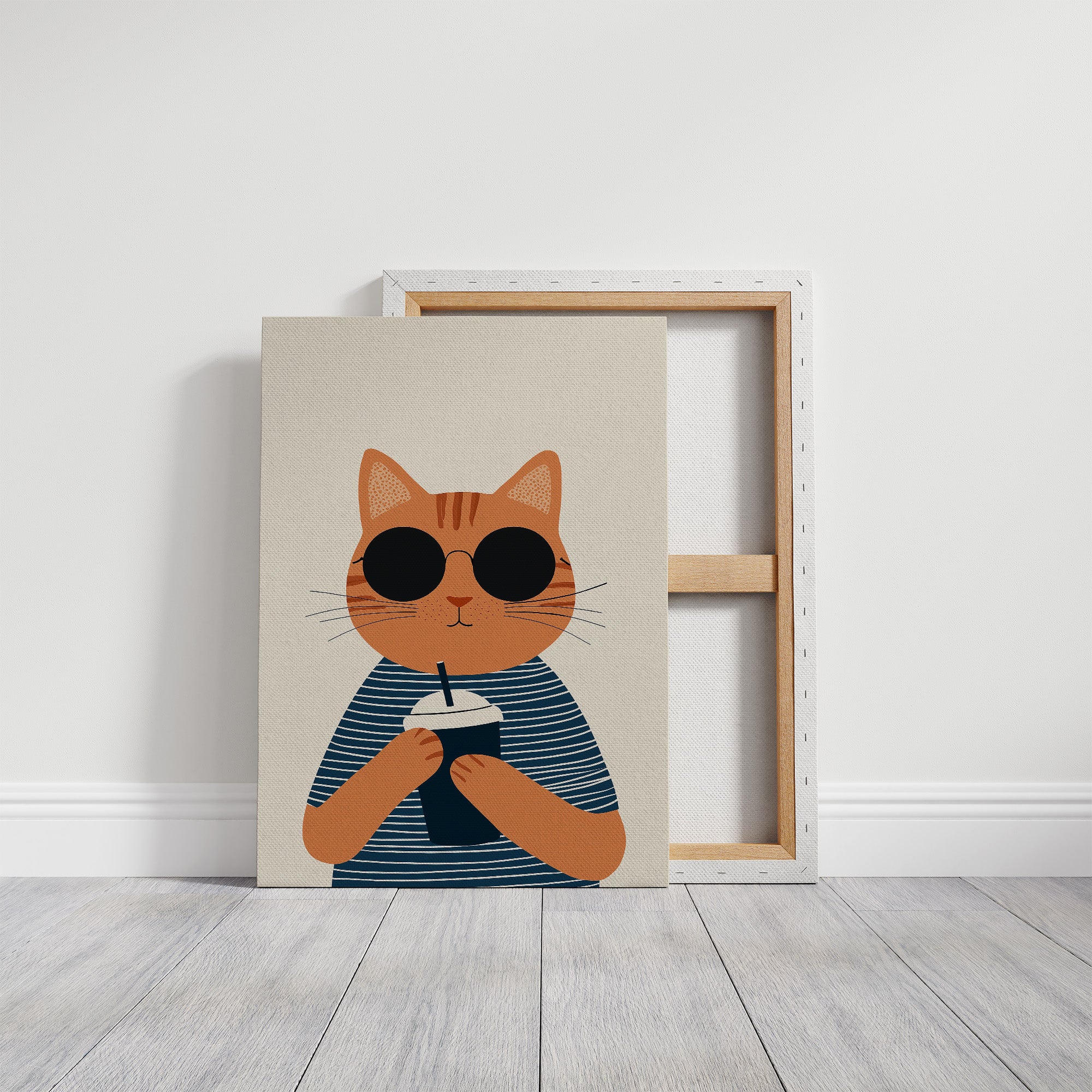 Cool Cat With Coffee