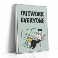 Outwork Everyone Hustle Illustration