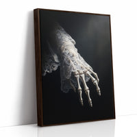 Delicate Bones Behind Lace Curtains