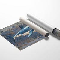 Shark Glides Through Weathered Seas