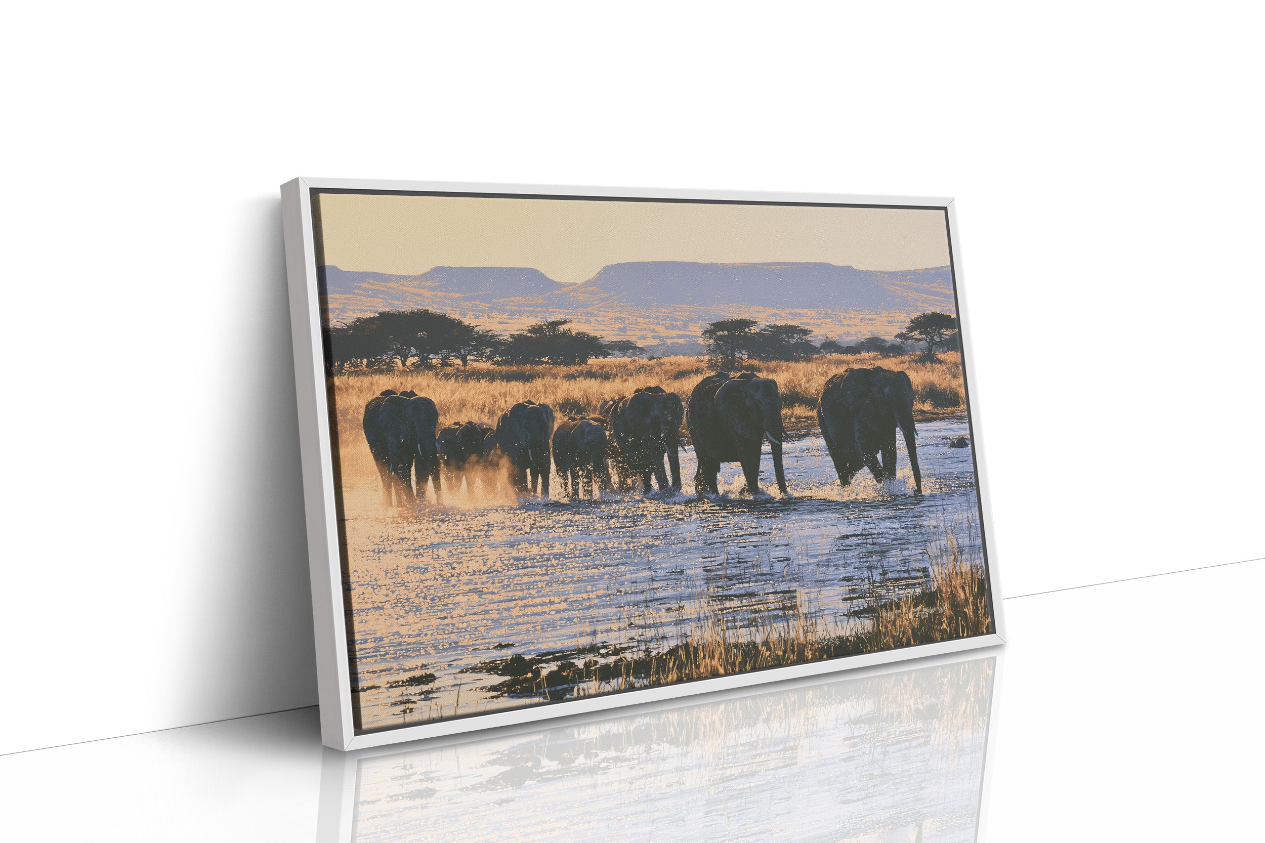 Herd, Crossing at Dusk