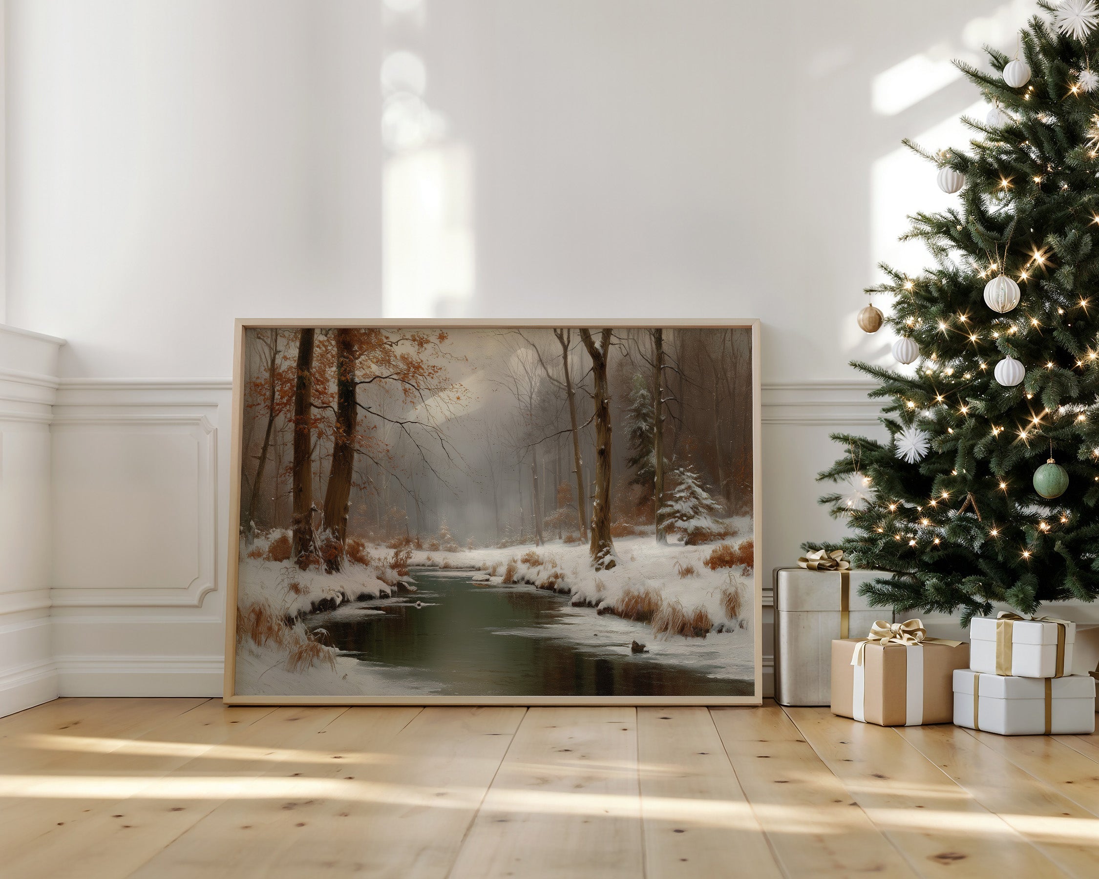 Winter Stream Carries Autumn's Memory