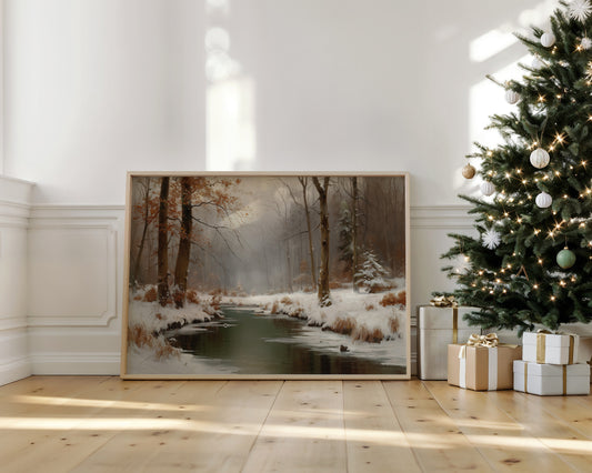 Winter Stream Carries Autumn's Memory