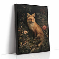 Midnight Rose Among Foxfire Blooms