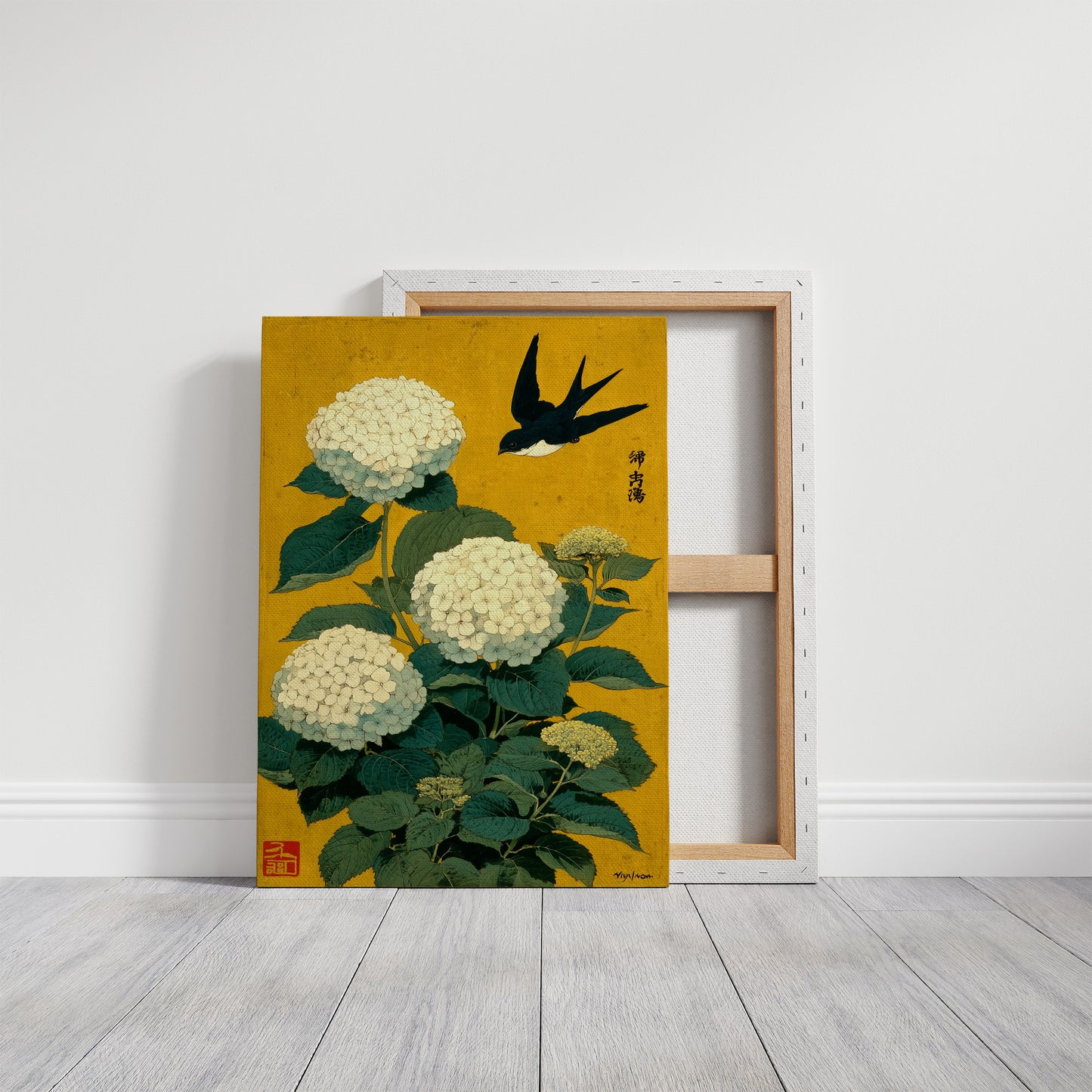 Swallow Songs Meet Summer Hydrangeas