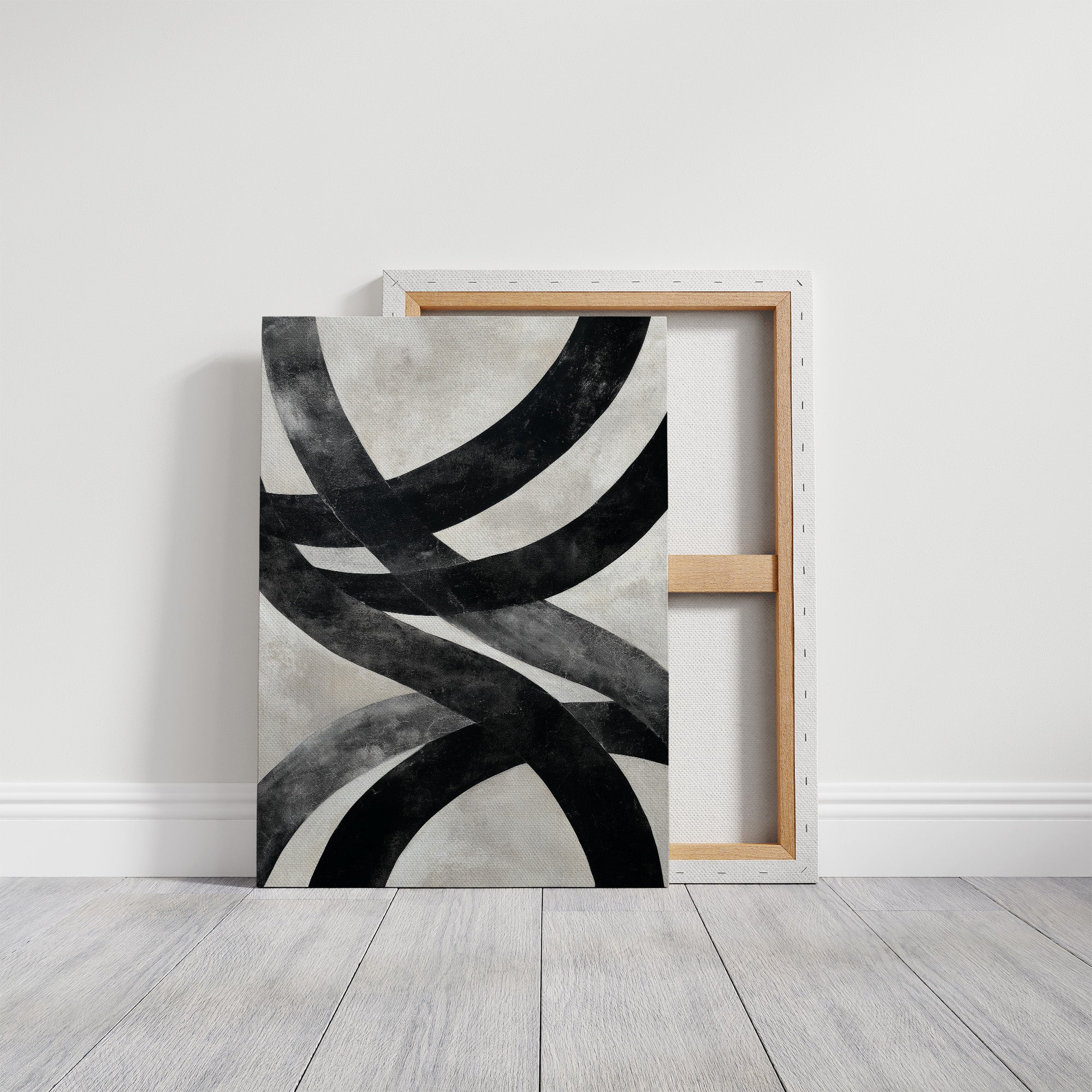 Bold Curves Dance In Monochrome