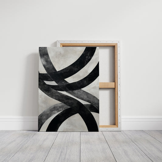 Bold Curves Dance In Monochrome