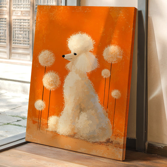A Poodle's Playful Garden