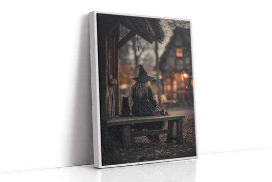 Twilight Cottage And Feline Companion