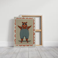 Cool Skateboard Bear Illustration