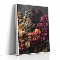 Velvet Blooms Against Midnight Walls