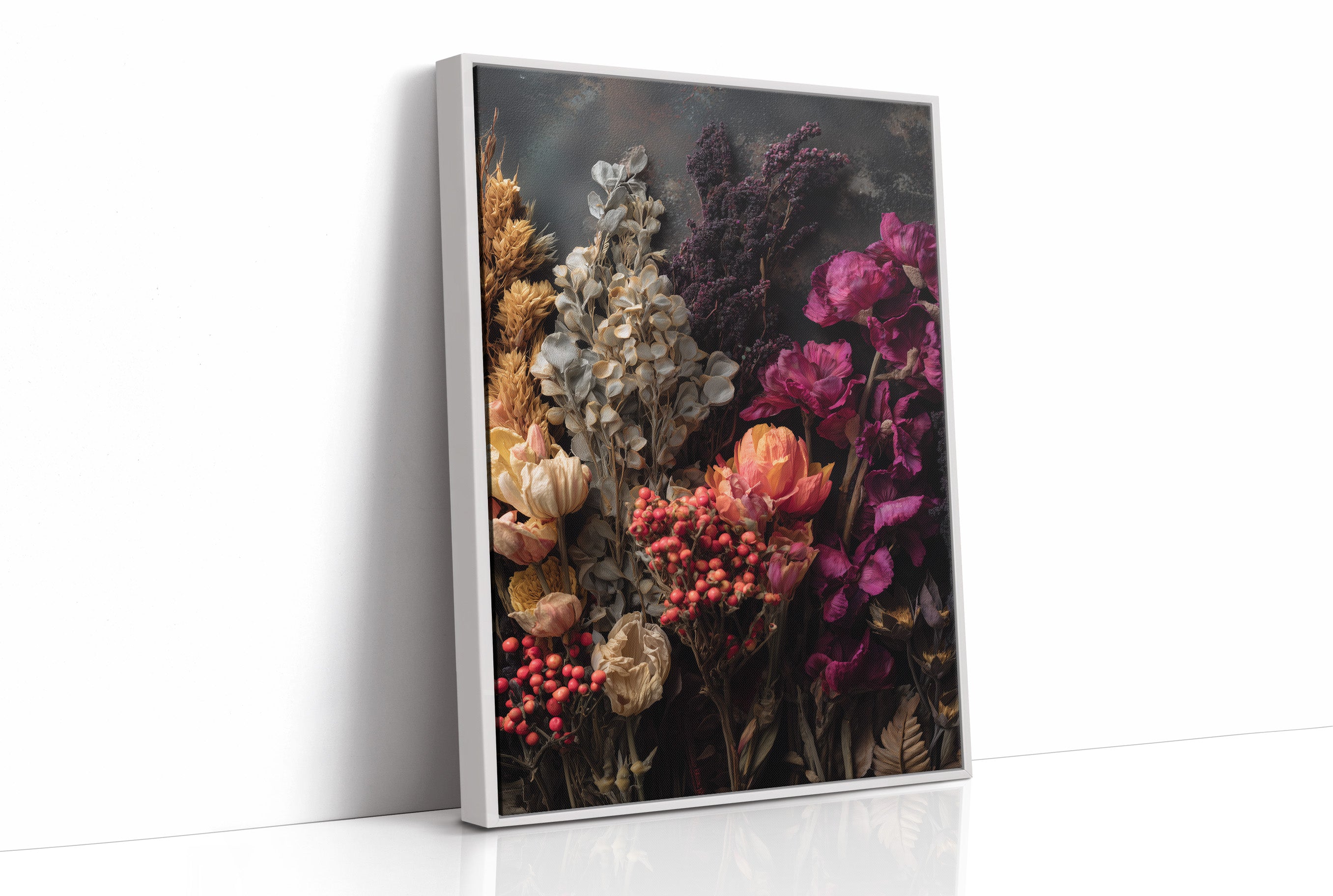 Velvet Blooms Against Midnight Walls