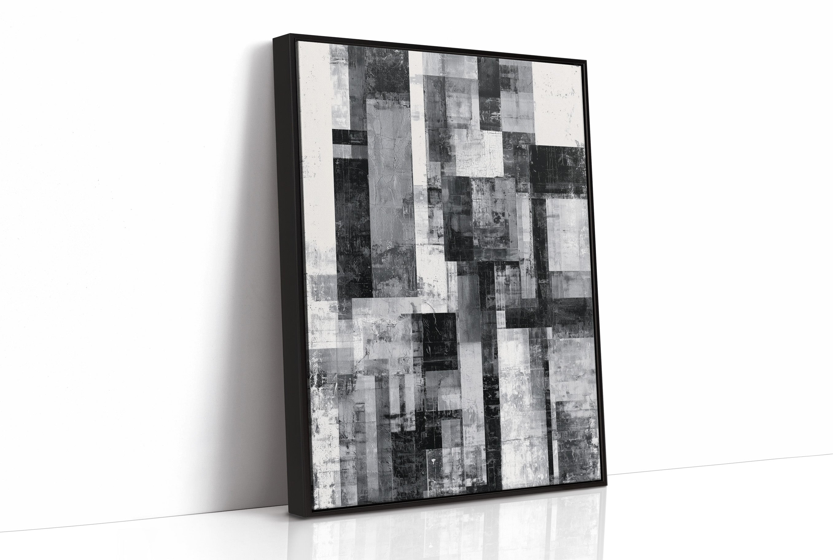 Concrete Skyline: Fractured City Blocks