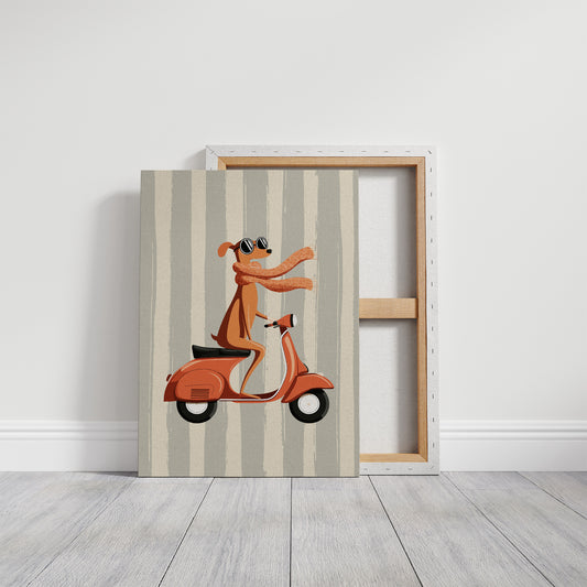 Cool Dog Riding Scooter