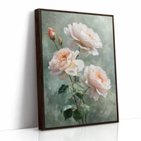 Blush Peonies Against Sage Memory