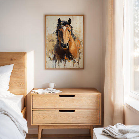 Golden Mare with Wild Mane