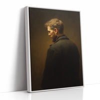 Amber Light On Contemplative Profile