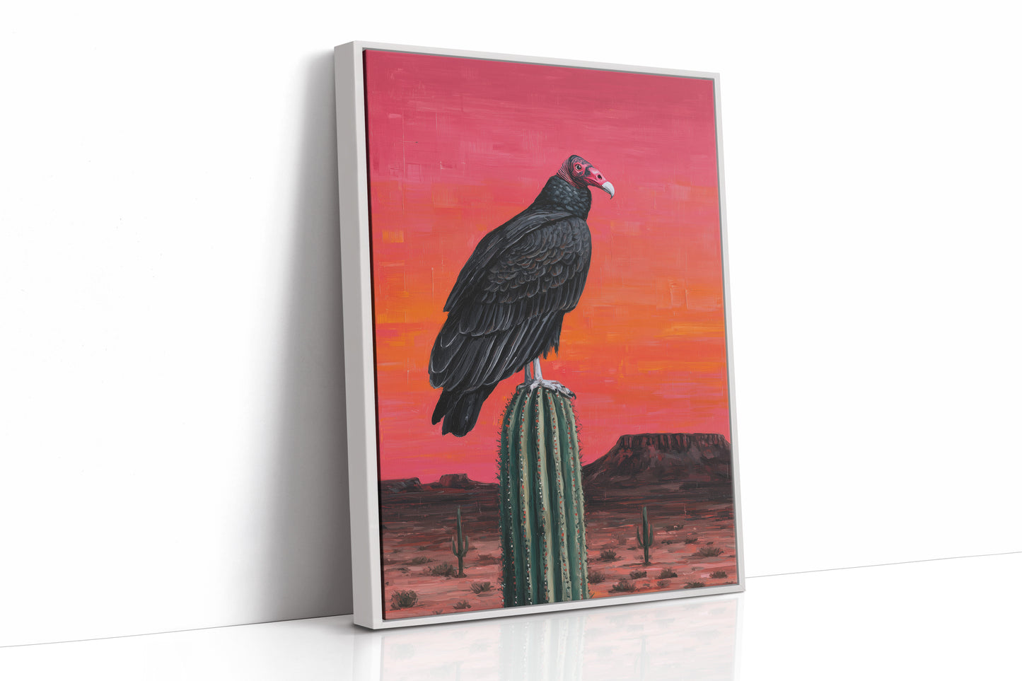 Vulture Waits While Sunset Burns