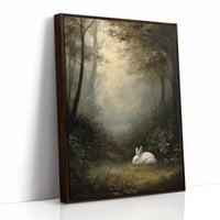 White Rabbit In Forest Haze