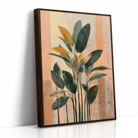 Tropical Whispers in Coral Sunset