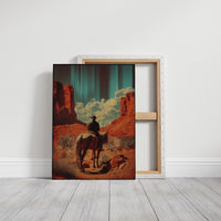 Desert Wanderer's Journey - Lone Cowboy Monument