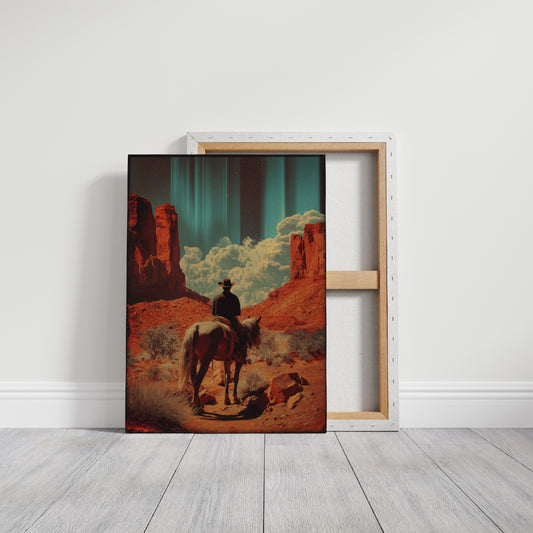 Desert Wanderer's Journey - Lone Cowboy Monument