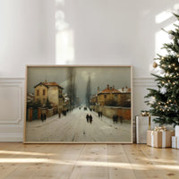 Winter Streets Remember Old Europe