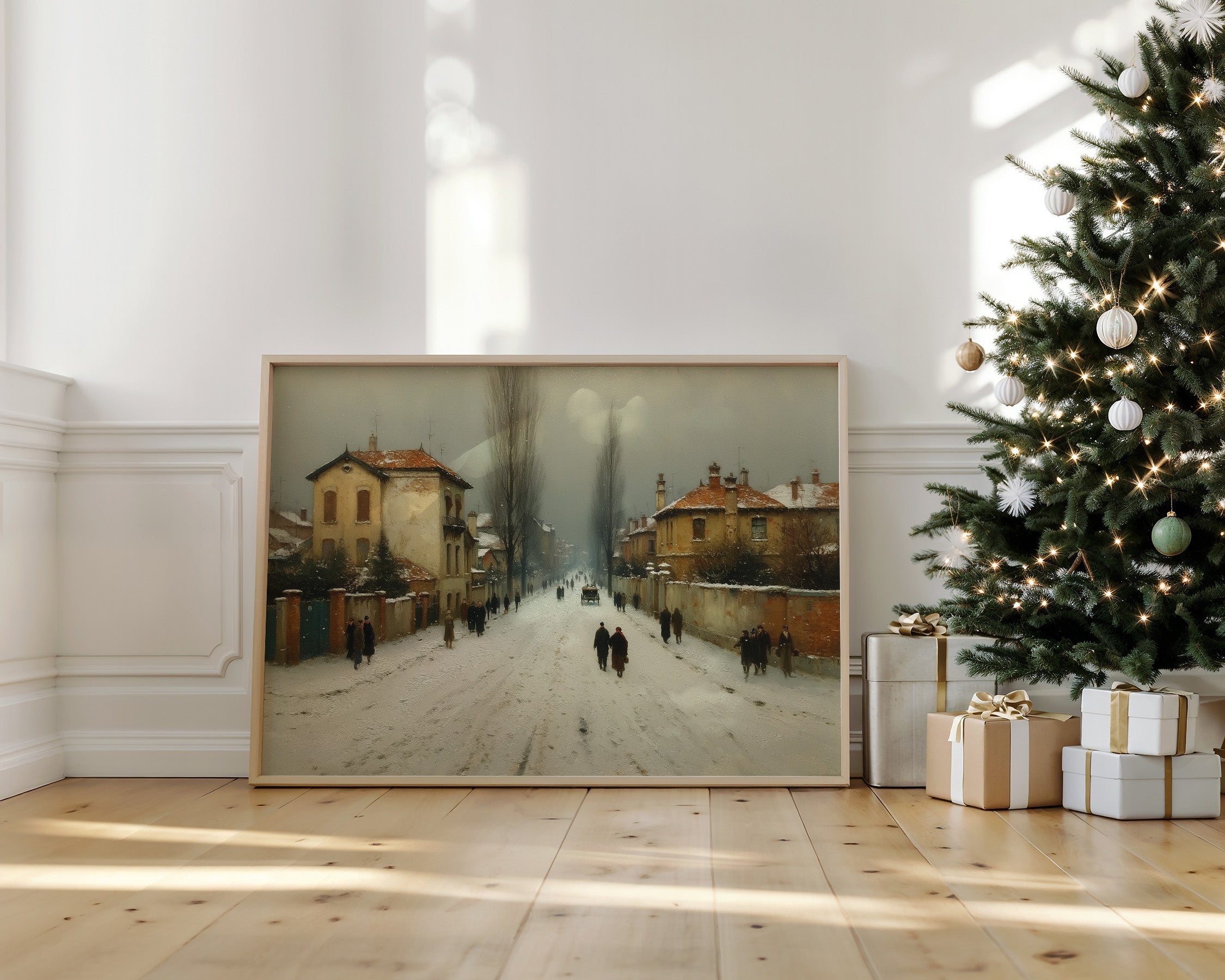 Winter Streets Remember Old Europe