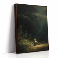 Fox Waits At Forest's Edge