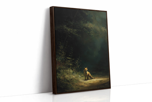 Fox Waits At Forest's Edge