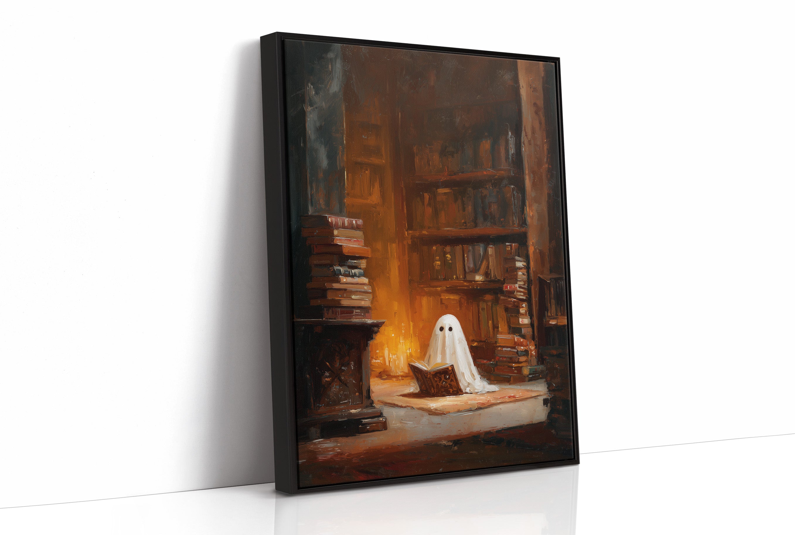 Midnight Scholar Among Dusty Tomes
