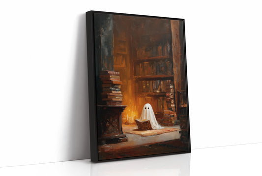 Midnight Scholar Among Dusty Tomes