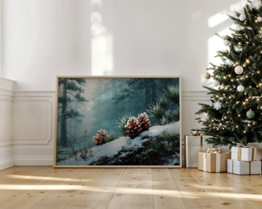 Winter Pinecones Paint Moonlit Stories