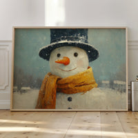Frosty Wears His Golden Scarf