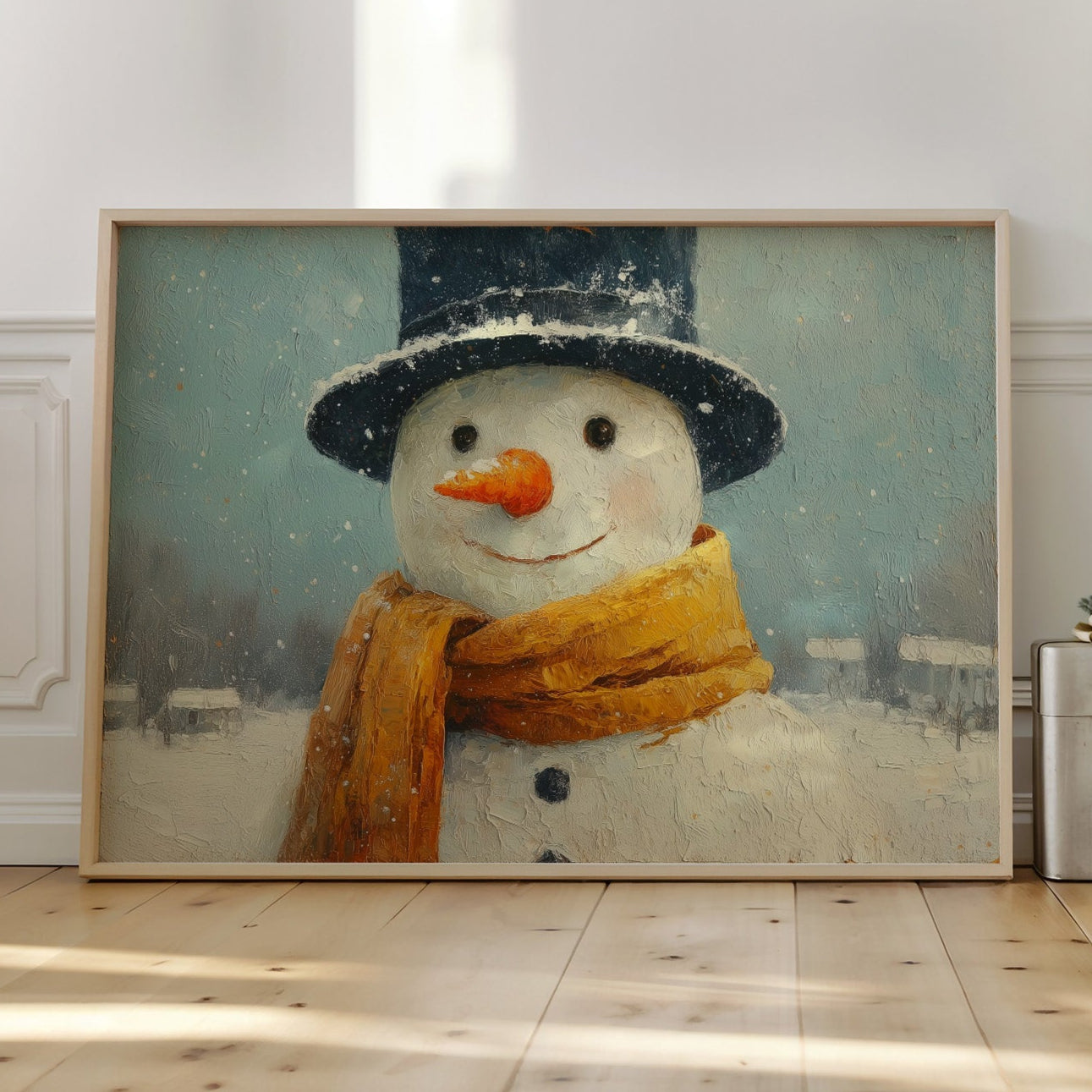 Frosty Wears His Golden Scarf