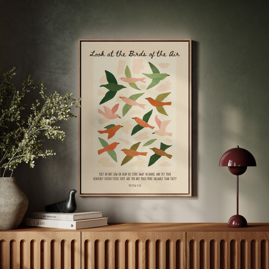 Look at the Birds of the Air Print