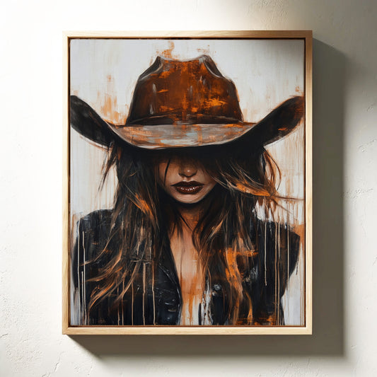 Cowgirl in Crimson – Modern Western Grit