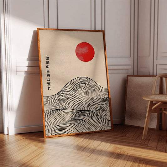 Minimalist Japanese Waves – Timeless Flow of Nature