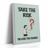 Take the Risk Dice Question Mark Art