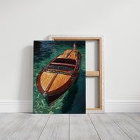 Mahogany Glides Through Emerald Waters